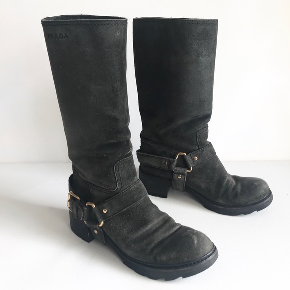 prada biker boots